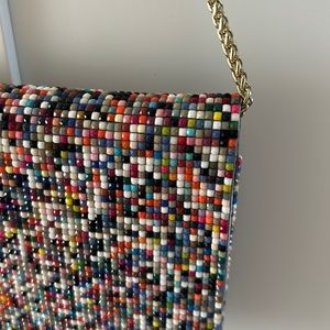 Multicolored original clutch bag